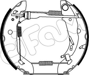 Cifam 151-434 - Bremžu loku komplekts www.autospares.lv