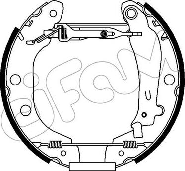 Cifam 151-431 - Bremžu loku komplekts www.autospares.lv