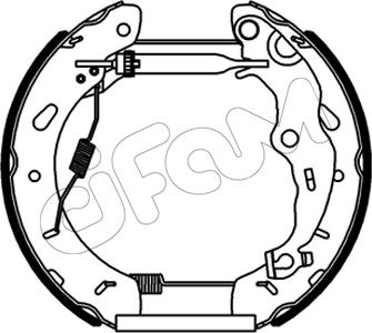 Cifam 151-555 - Bremžu loku komplekts www.autospares.lv