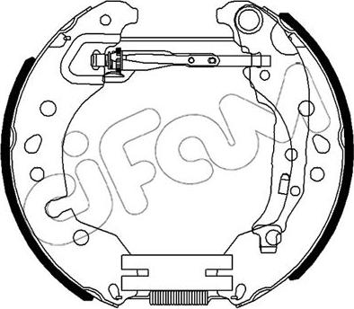 Cifam 151-516 - Bremžu loku komplekts www.autospares.lv