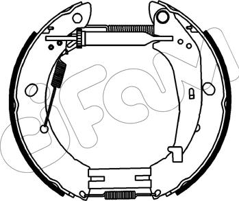 Cifam 151-539 - Bremžu loku komplekts www.autospares.lv