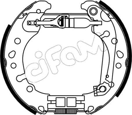 Cifam 151-530 - Bremžu loku komplekts www.autospares.lv