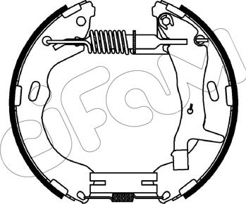 Cifam 151-538 - Bremžu loku komplekts www.autospares.lv