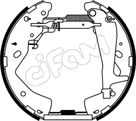 Cifam 151-537 - Bremžu loku komplekts www.autospares.lv