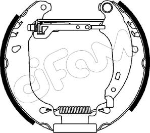 Cifam 151-092 - Brake Shoe Set www.autospares.lv