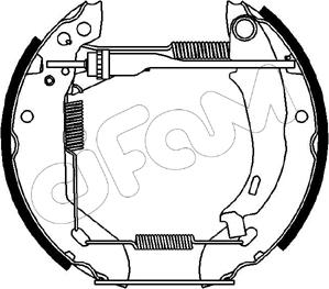 Cifam 151-059 - Комплект тормозных колодок, барабанные www.autospares.lv