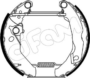 Cifam 151-047 - Bremžu loku komplekts www.autospares.lv