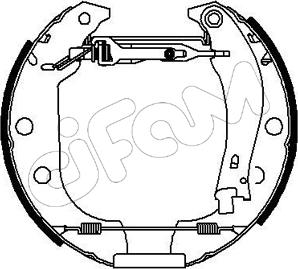 Cifam 151-005 - Bremžu loku komplekts www.autospares.lv