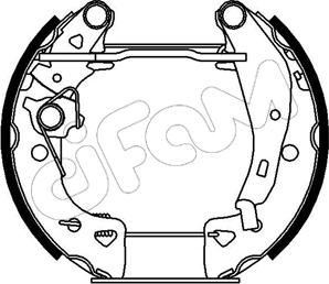 Cifam 151-001 - Bremžu loku komplekts www.autospares.lv