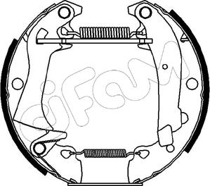 Cifam 151-019 - Brake Shoe Set www.autospares.lv