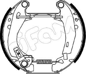 Cifam 151-022 - Bremžu loku komplekts autospares.lv