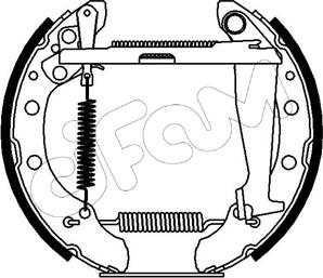 Cifam 151-158 - Bremžu loku komplekts autospares.lv