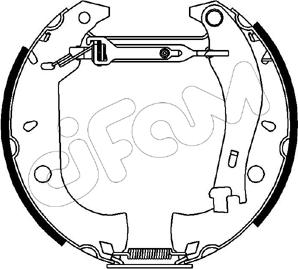 Cifam 151-055 - Bremžu loku komplekts autospares.lv