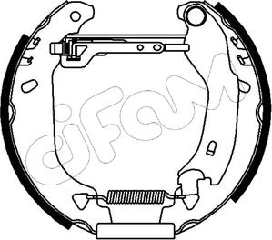 Cifam 151-025 - Bremžu loku komplekts autospares.lv