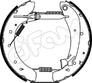 Cifam 151-169 - Bremžu loku komplekts autospares.lv