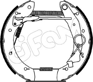 Cifam 151-140 - Bremžu loku komplekts autospares.lv