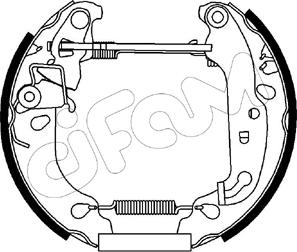 Cifam 151-168 - Bremžu loku komplekts autospares.lv