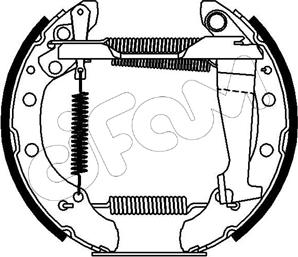 Cifam 151-109 - Bremžu loku komplekts autospares.lv