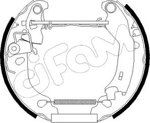 Cifam 151-181 - Bremžu loku komplekts autospares.lv