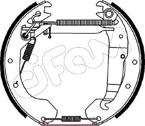 Cifam 151-175 - Bremžu loku komplekts autospares.lv