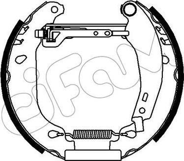 Cifam 151-399 - Bremžu loku komplekts www.autospares.lv