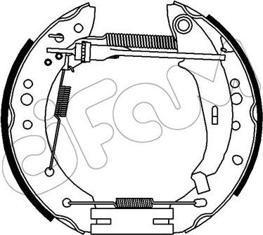 Cifam 151-342 - Bremžu loku komplekts www.autospares.lv