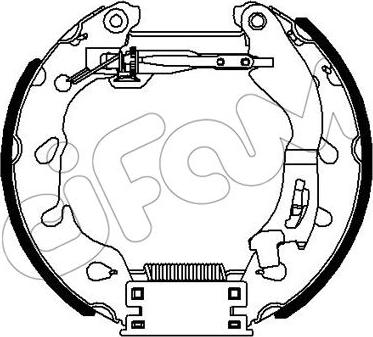 Cifam 151-355 - Bremžu loku komplekts autospares.lv