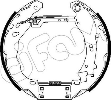 Cifam 151-362 - Brake Shoe Set www.autospares.lv