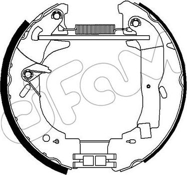 Cifam 151-301 - Bremžu loku komplekts www.autospares.lv