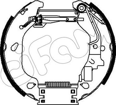 Cifam 151-319 - Bremžu loku komplekts www.autospares.lv