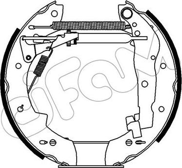 Cifam 151-388 - Bremžu loku komplekts www.autospares.lv