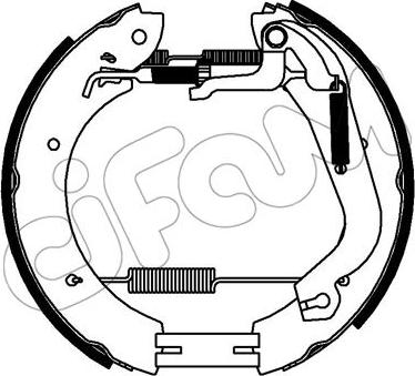 Cifam 151-337 - Bremžu loku komplekts autospares.lv