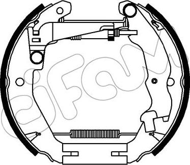 Cifam 151-338 - Bremžu loku komplekts www.autospares.lv