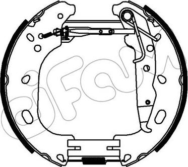 Cifam 151-333 - Bremžu loku komplekts autospares.lv