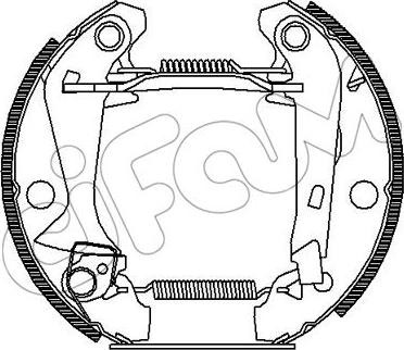 Cifam 151-371 - Bremžu loku komplekts www.autospares.lv