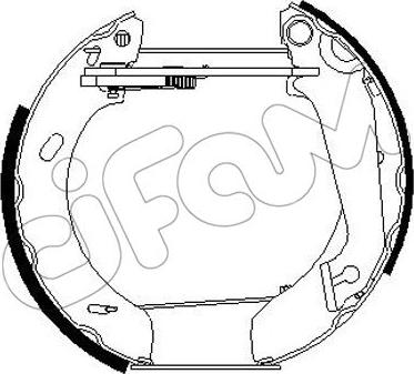 Cifam 151-245 - Bremžu loku komplekts autospares.lv