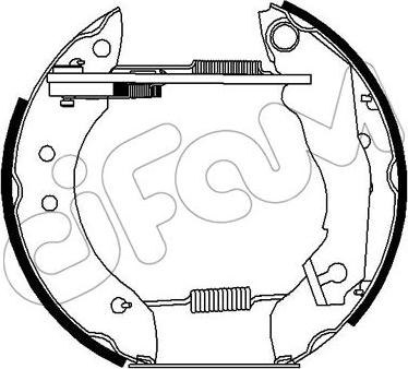 Cifam 151-241 - Bremžu loku komplekts www.autospares.lv