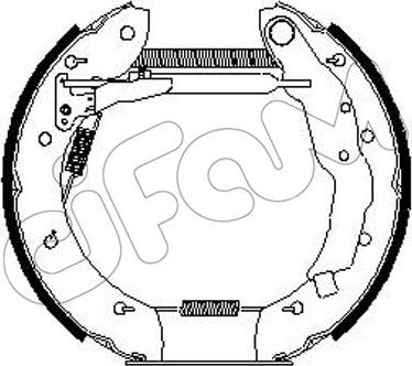 Cifam 151-256 - Bremžu loku komplekts www.autospares.lv