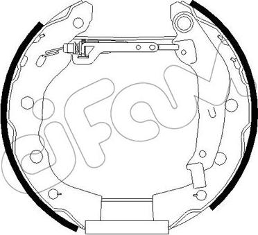 Cifam 151-258 - Bremžu loku komplekts autospares.lv