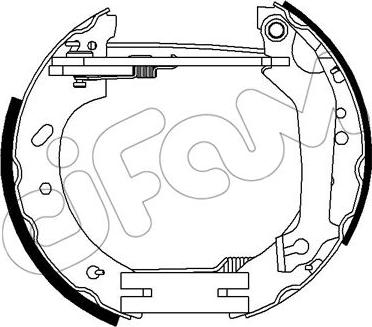 Cifam 151-265 - Bremžu loku komplekts www.autospares.lv