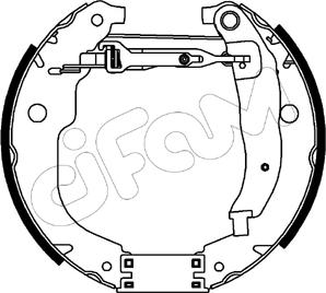 Cifam 151-205 - Bremžu loku komplekts autospares.lv