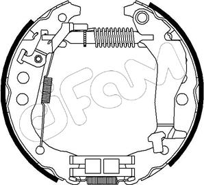 Cifam 151-203 - Bremžu loku komplekts autospares.lv