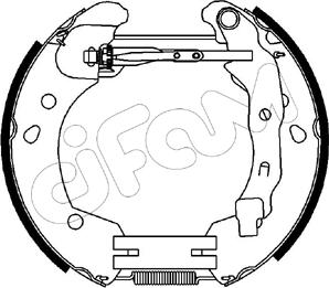 Cifam 151-231 - Bremžu loku komplekts www.autospares.lv