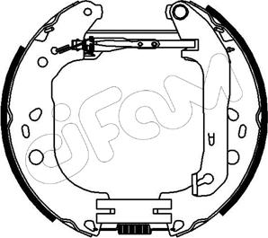 Cifam 151-229 - Комплект тормозных колодок, барабанные www.autospares.lv