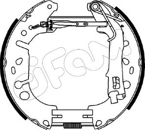 Cifam 151-224 - Bremžu loku komplekts autospares.lv