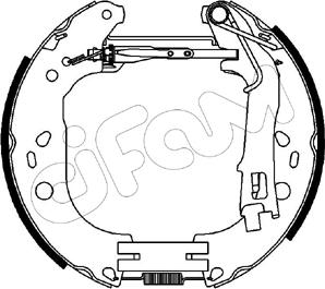 Cifam 151-227 - Brake Shoe Set www.autospares.lv