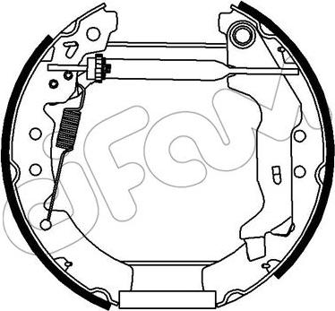 Cifam 151-275 - Bremžu loku komplekts www.autospares.lv