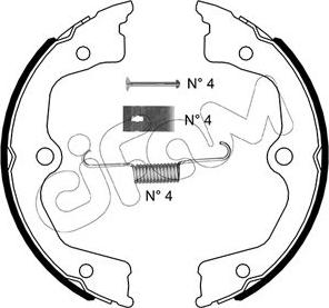 Cifam 153-495K - Bremžu loku kompl., Stāvbremze www.autospares.lv