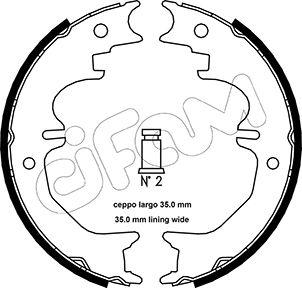 Cifam 153-441 - Bremžu loku kompl., Stāvbremze www.autospares.lv