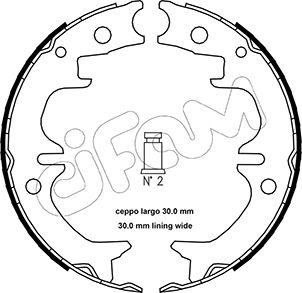 Cifam 153-442 - Bremžu loku kompl., Stāvbremze www.autospares.lv